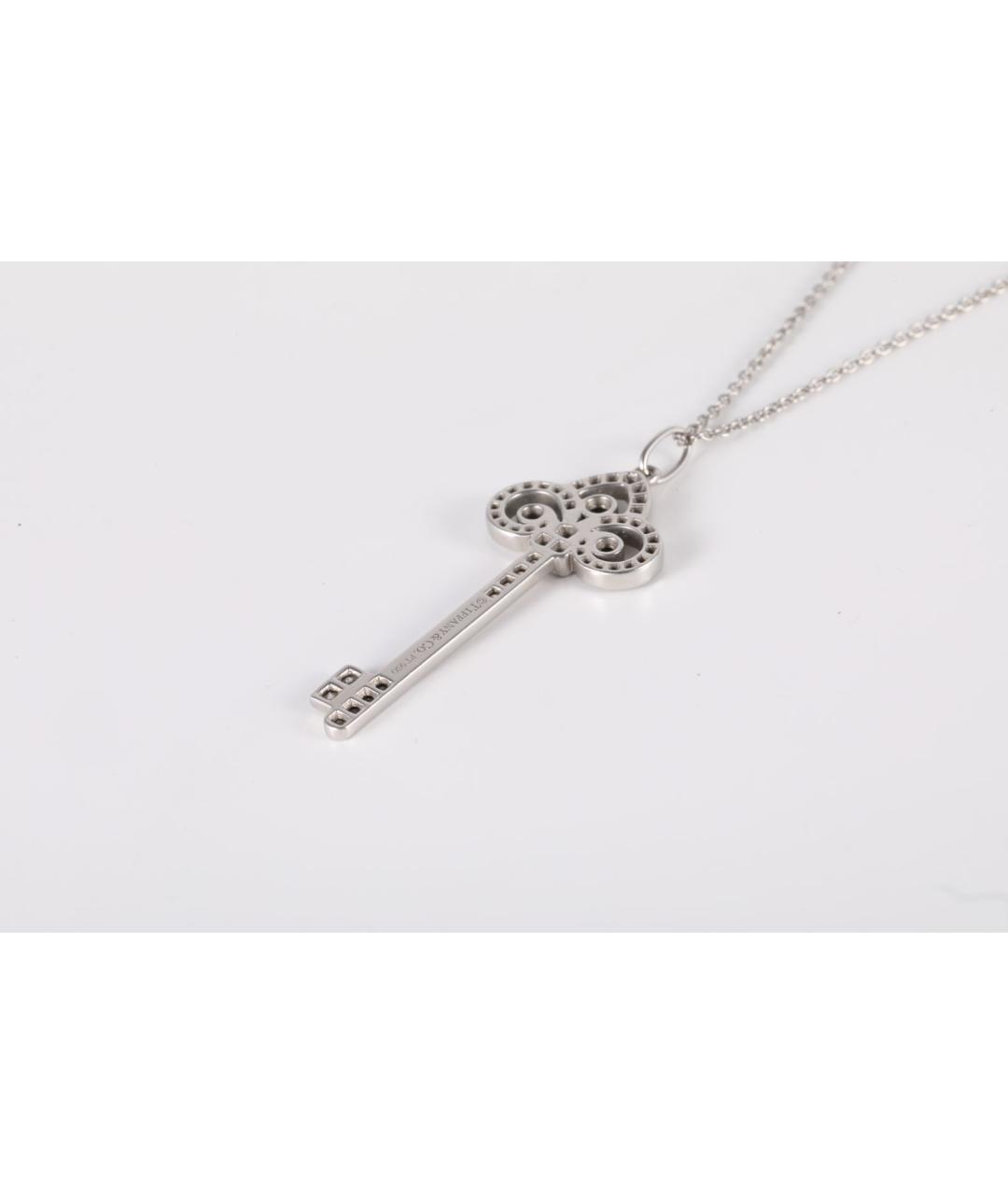 TIFFANY&CO Серебряное платиновое колье, фото 3