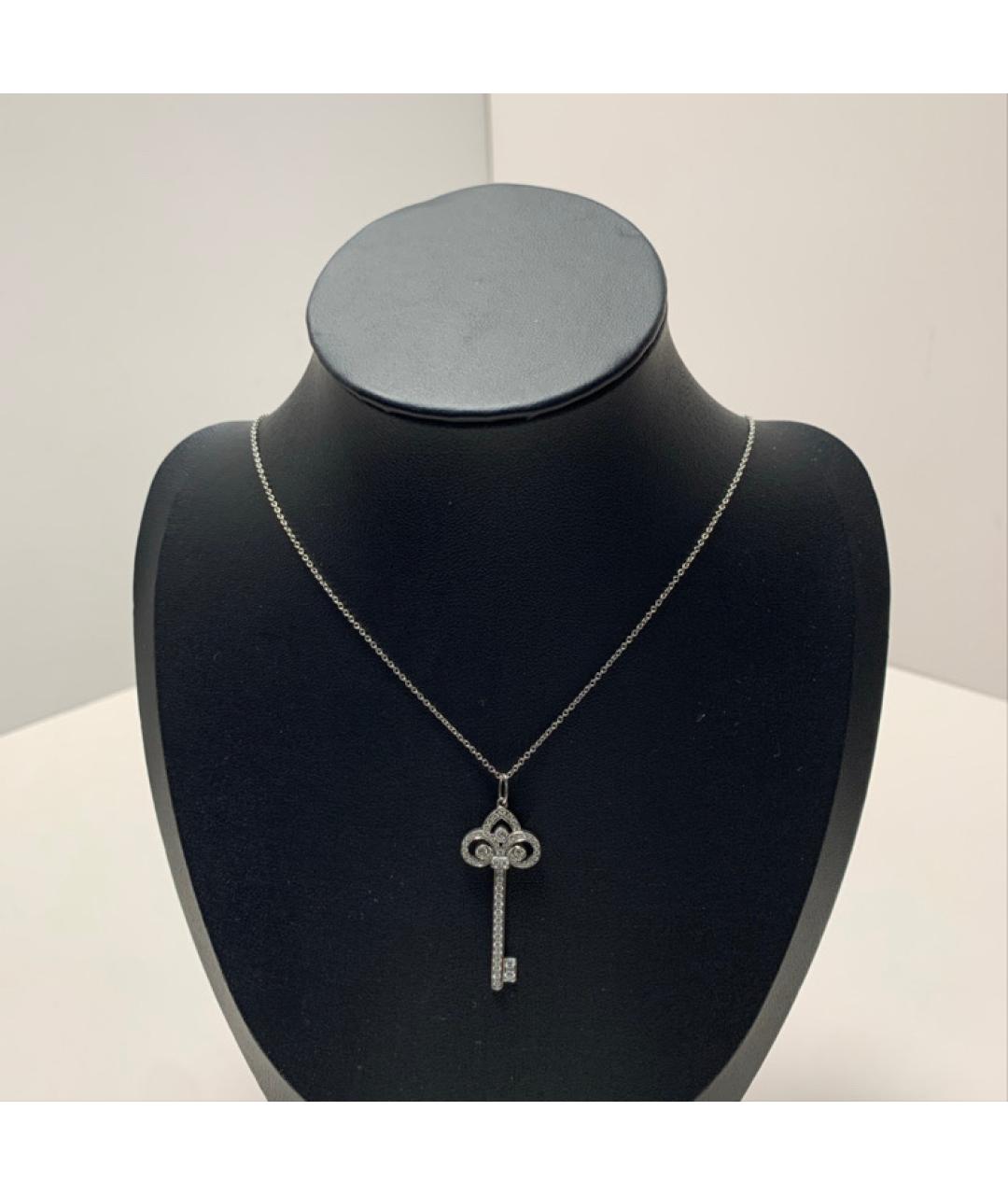 TIFFANY&CO Серебряное платиновое колье, фото 8