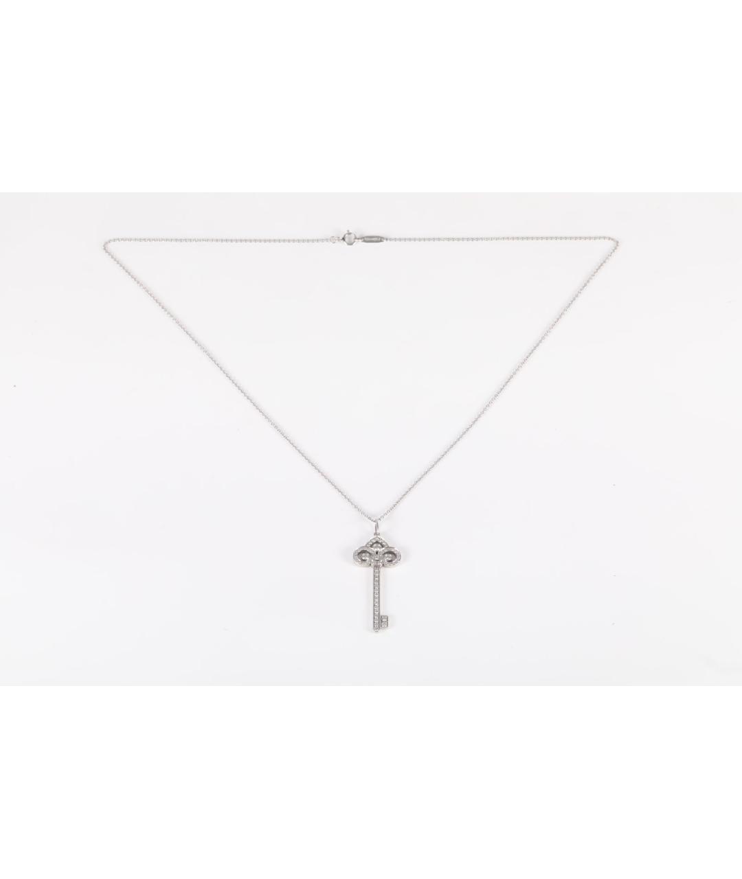 TIFFANY&CO Серебряное платиновое колье, фото 6