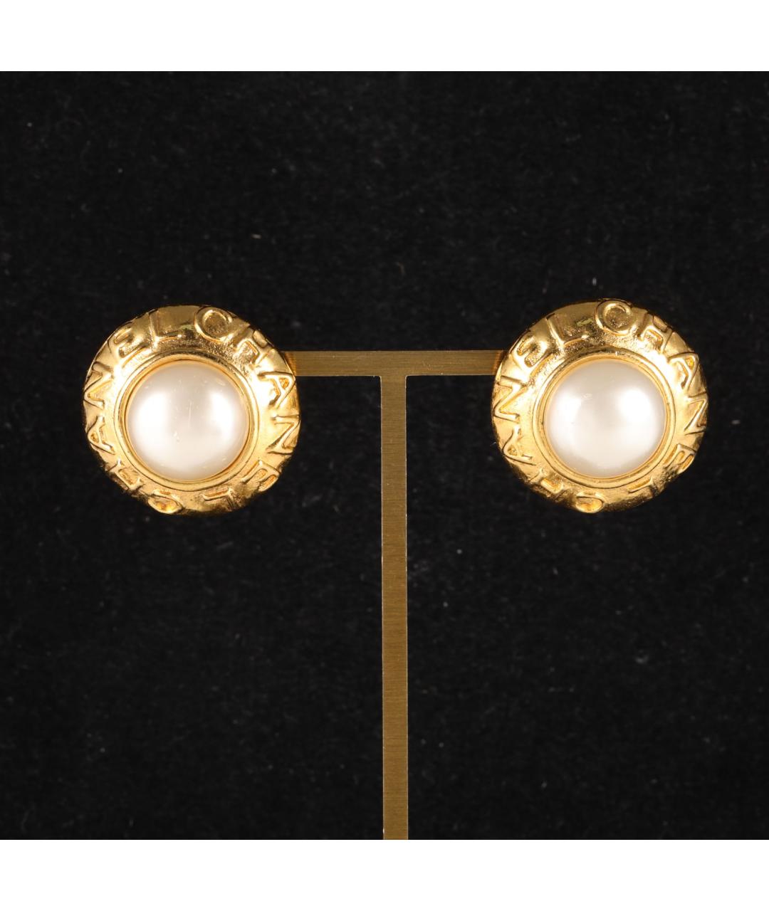CHANEL Золотые серьги, фото 7