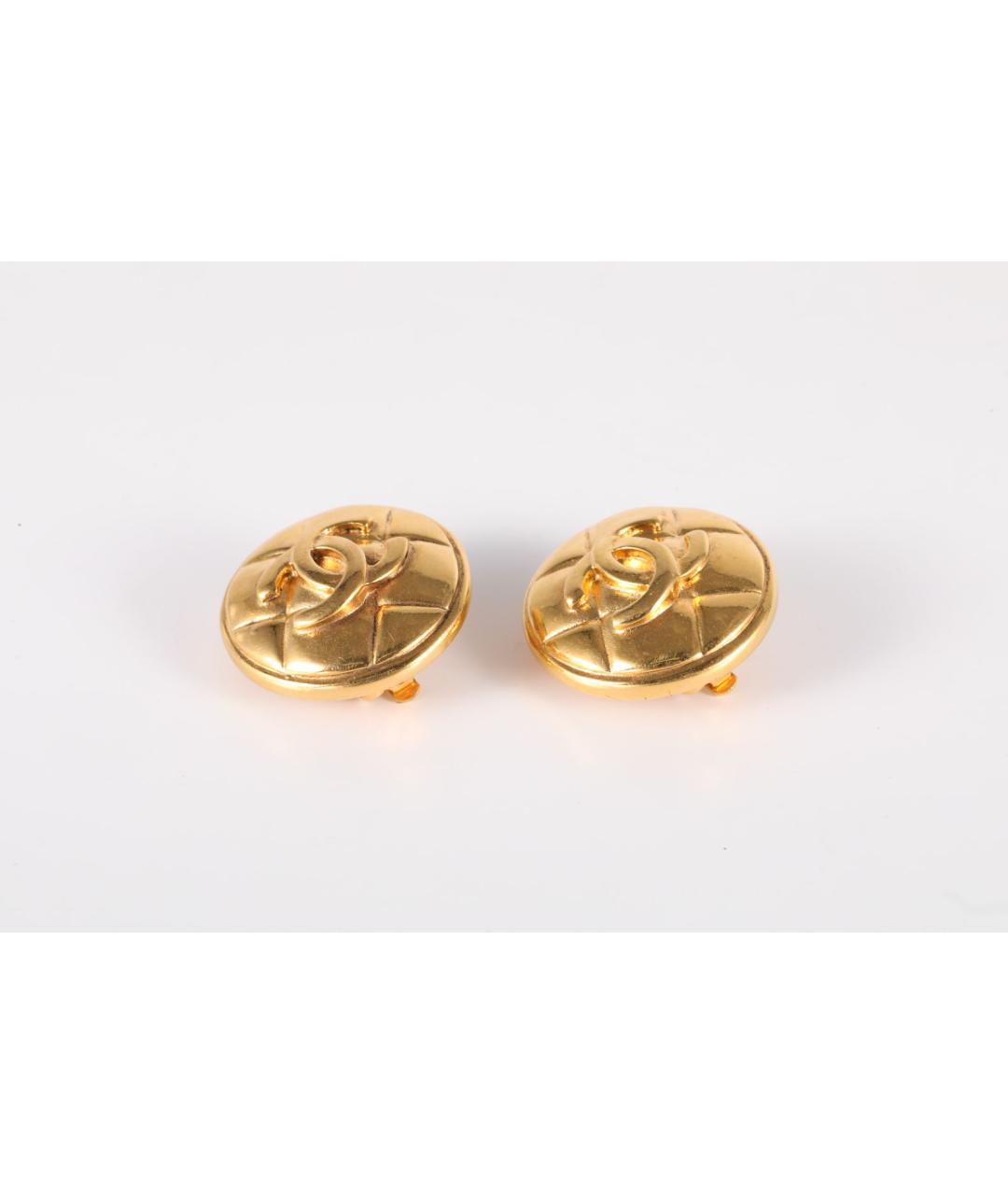 CHANEL Золотые серьги, фото 2