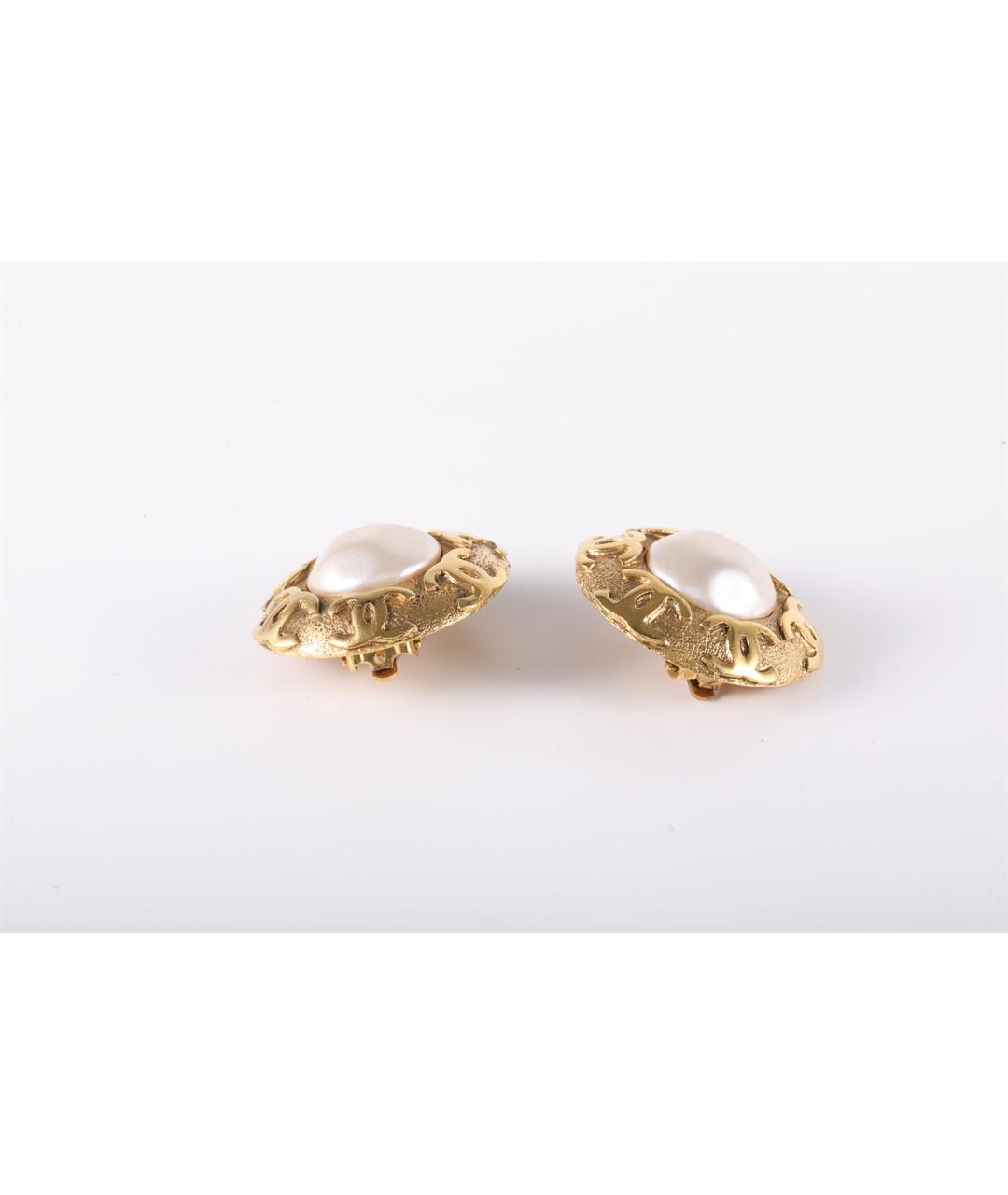 CHANEL Золотые серьги, фото 3