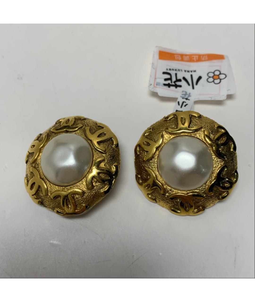 CHANEL Золотые серьги, фото 8