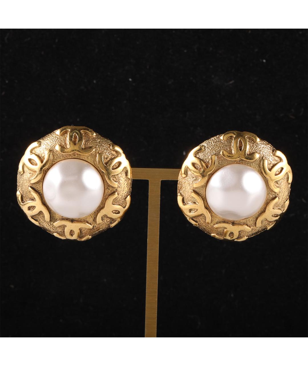 CHANEL Золотые серьги, фото 7