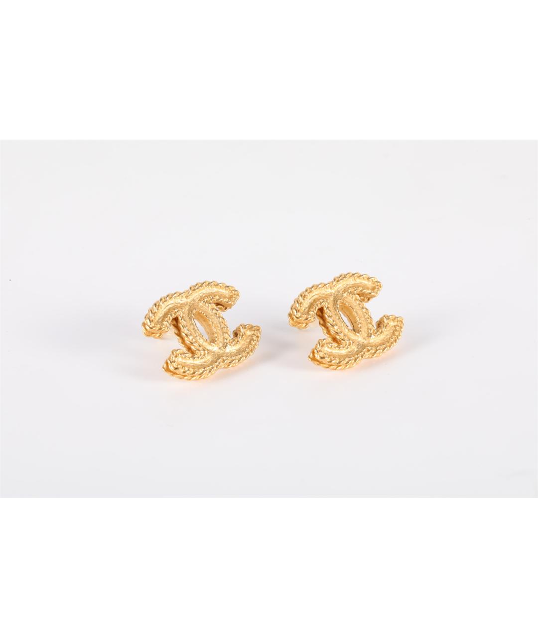 CHANEL Золотые серьги, фото 2
