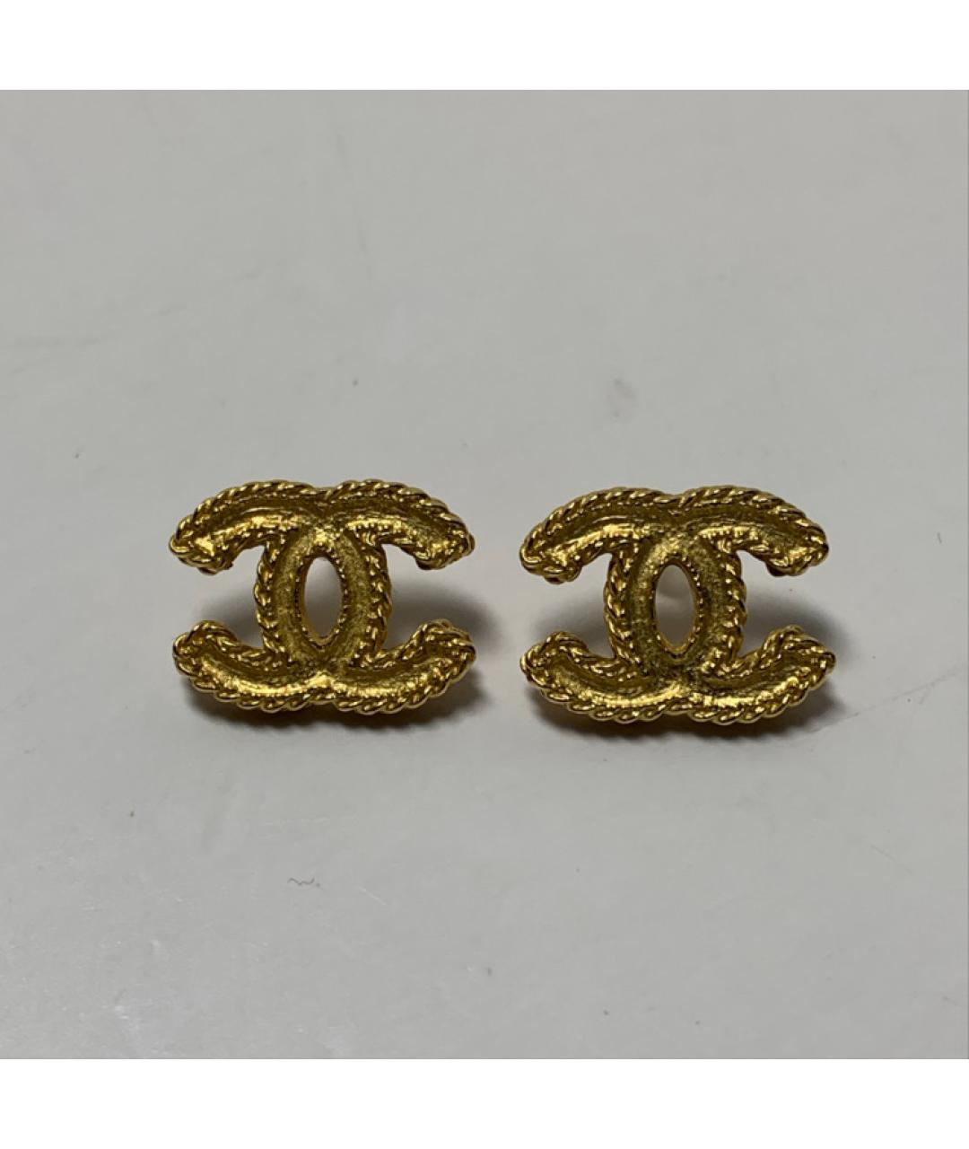 CHANEL Золотые серьги, фото 8