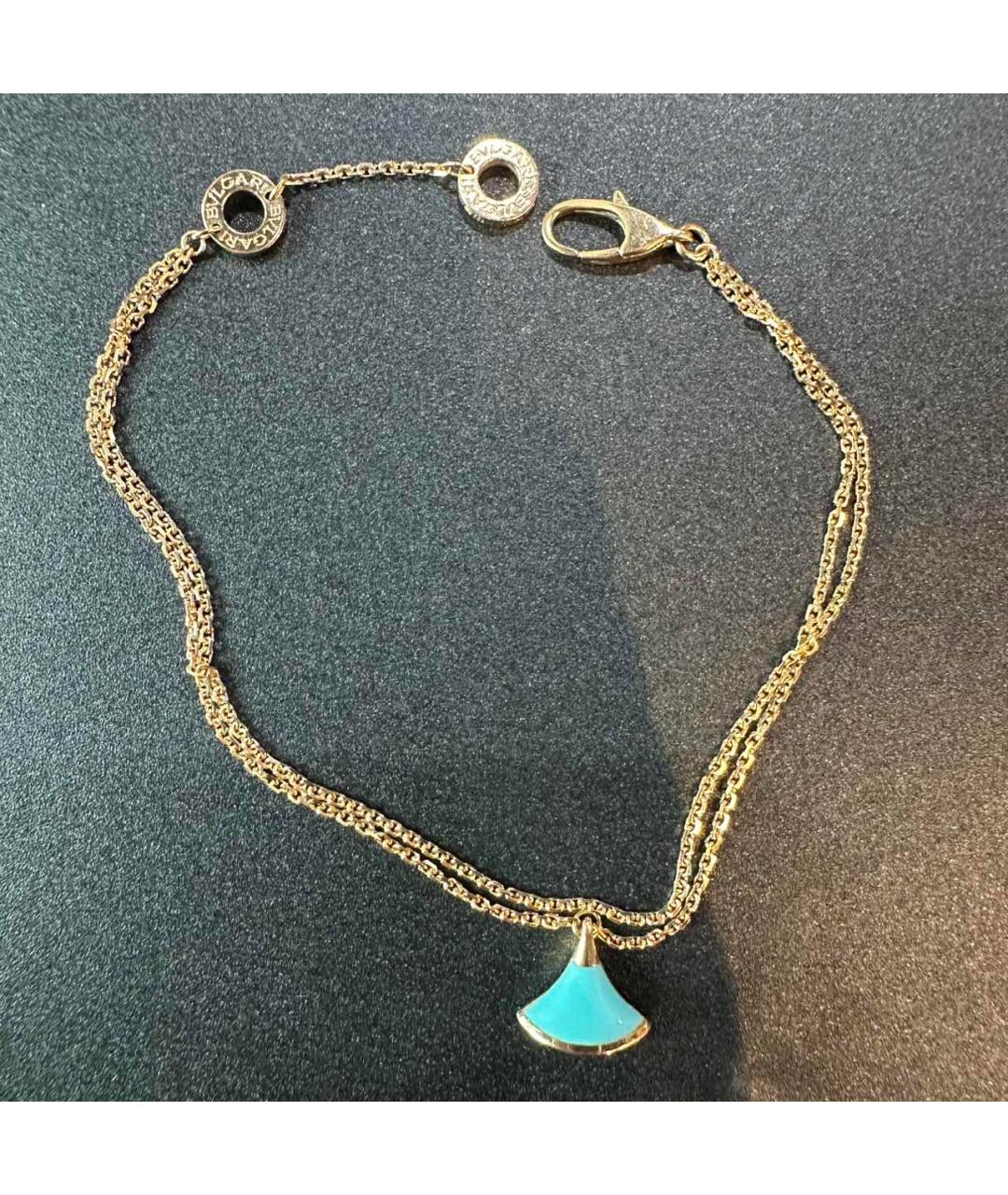 BVLGARI Бирюзовый браслет из розового золота, фото 10