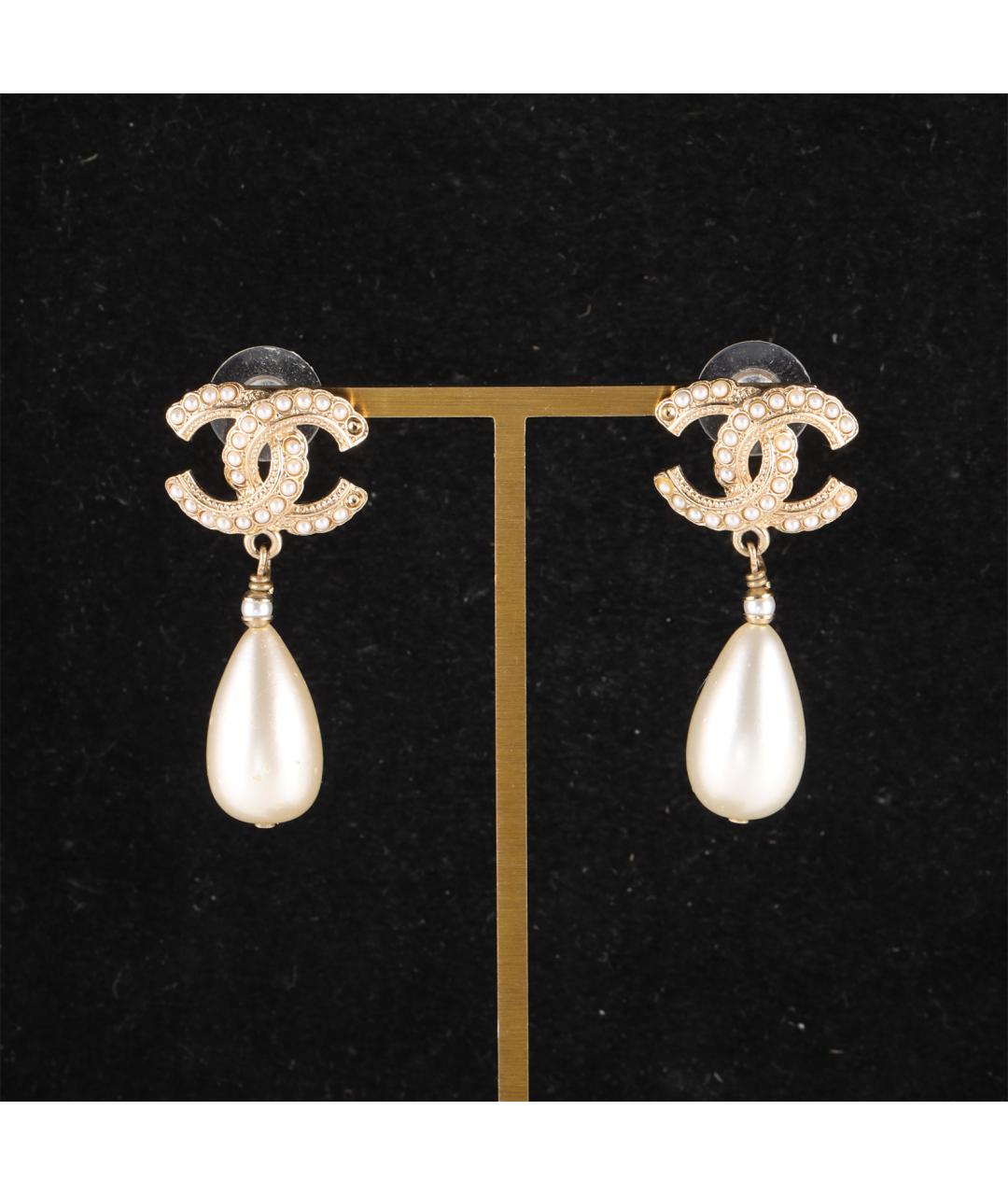 CHANEL Золотые серьги, фото 7