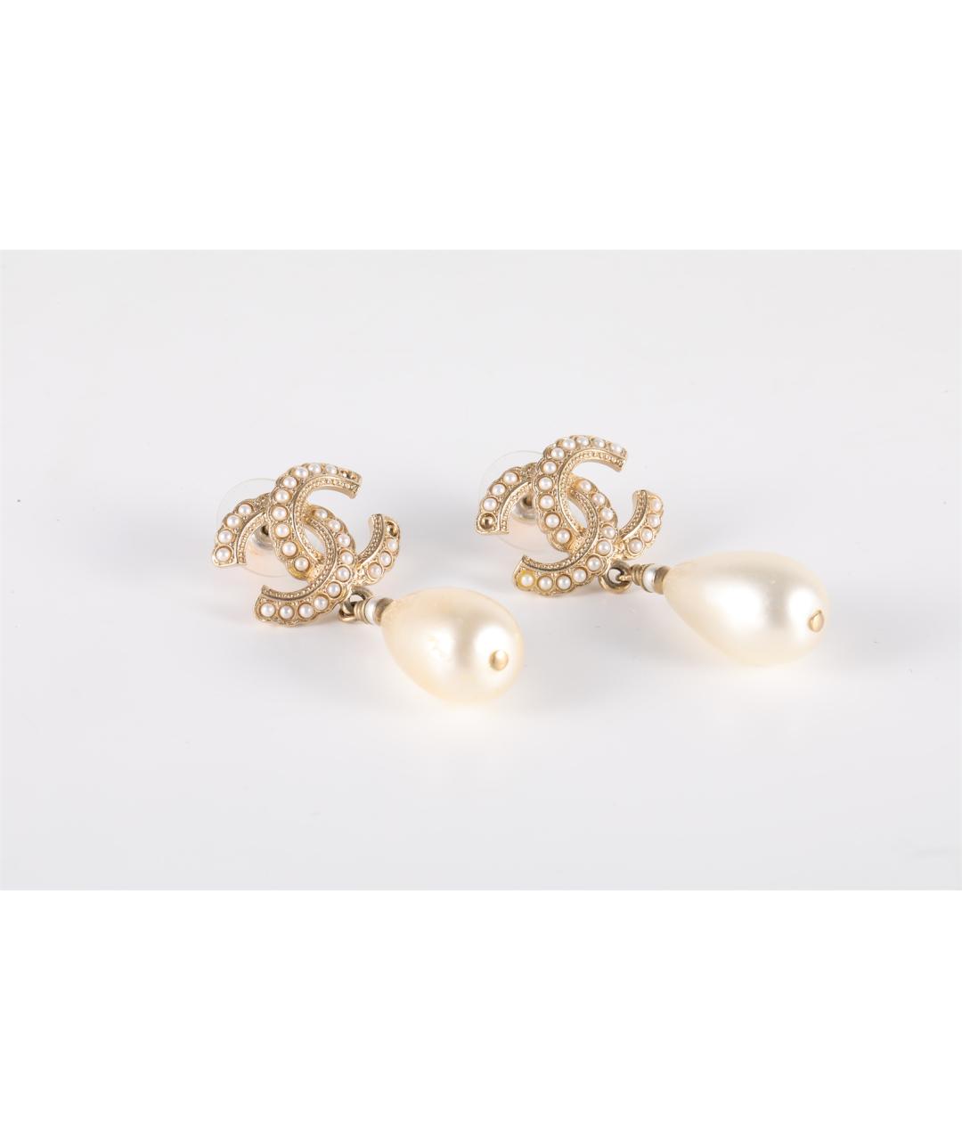 CHANEL Золотые серьги, фото 2