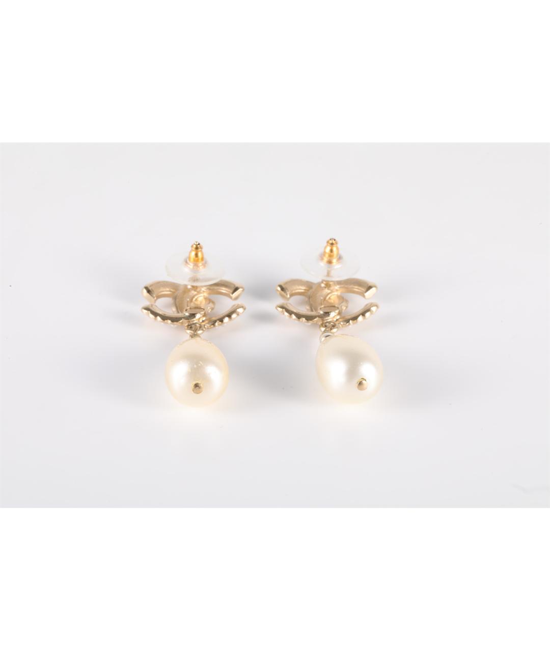 CHANEL Золотые серьги, фото 4