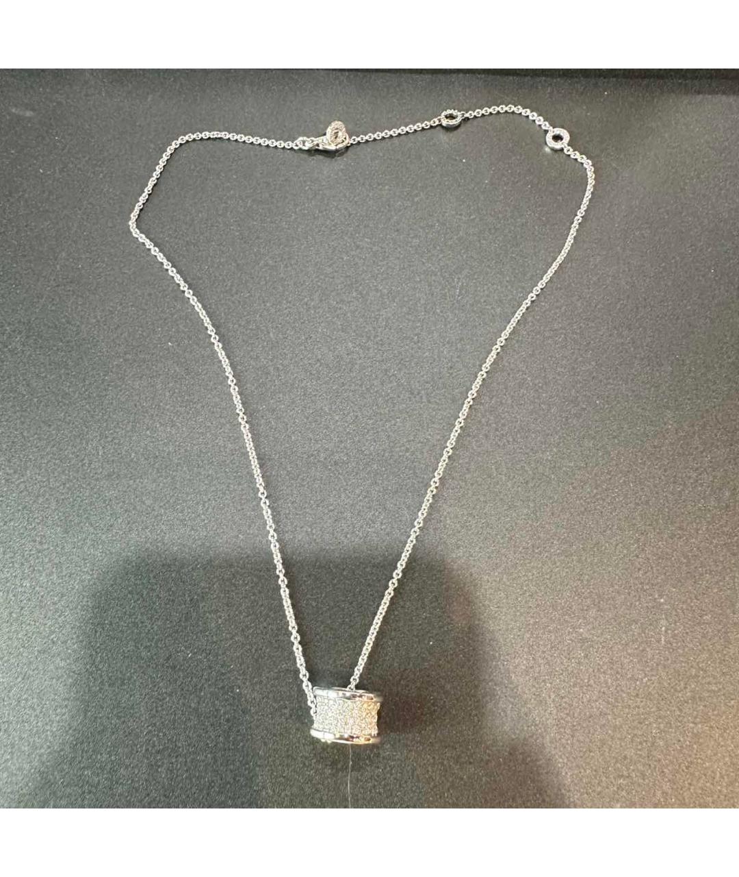 BVLGARI Серебряное колье из белого золота, фото 10