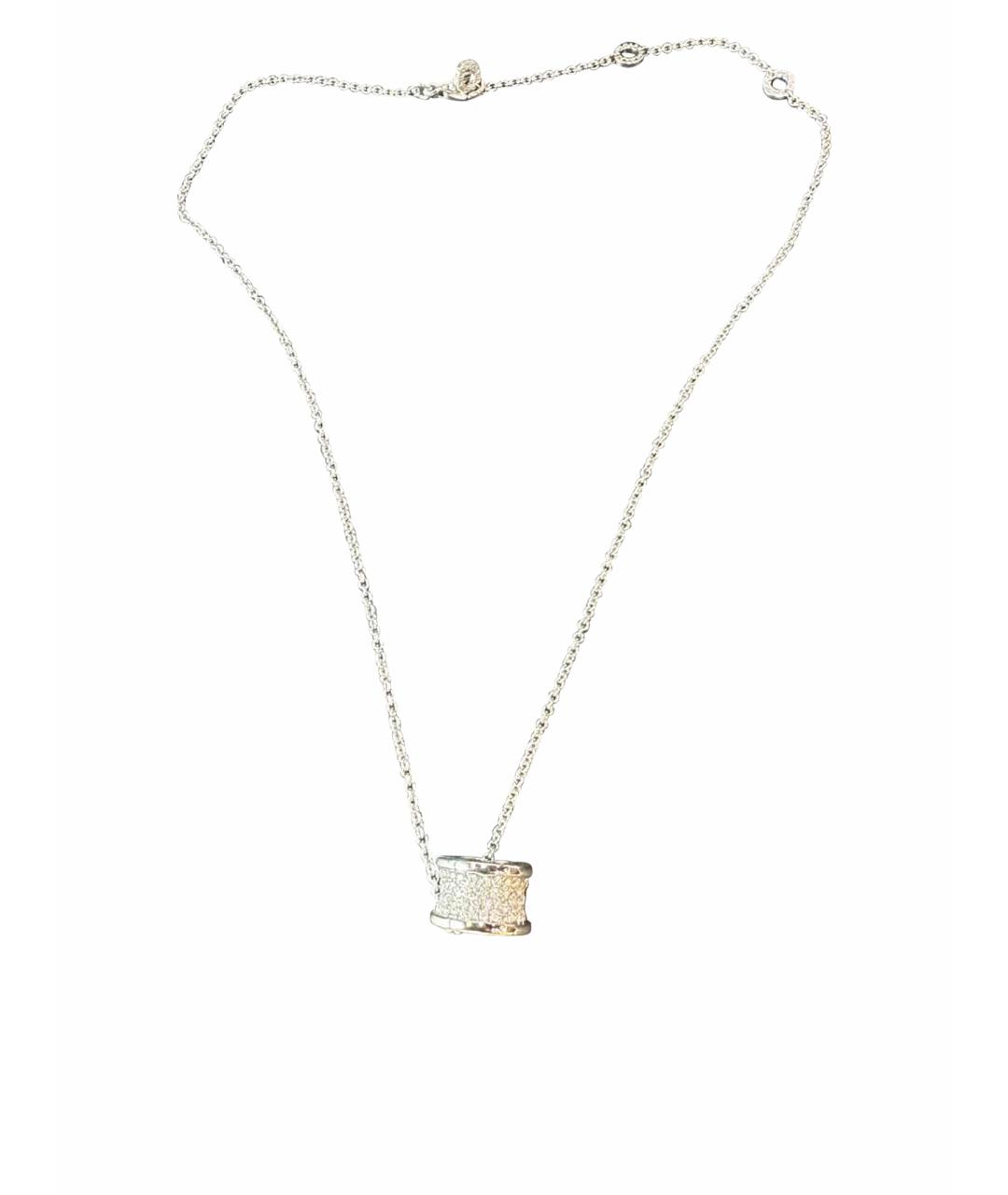 BVLGARI Серебряное колье из белого золота, фото 1