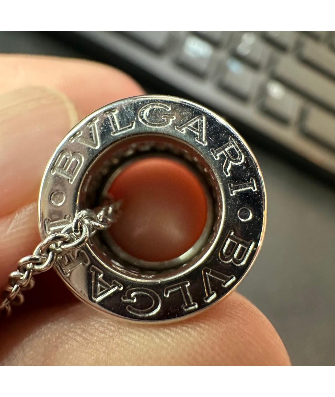 BVLGARI Серебряное колье из белого золота, фото 4