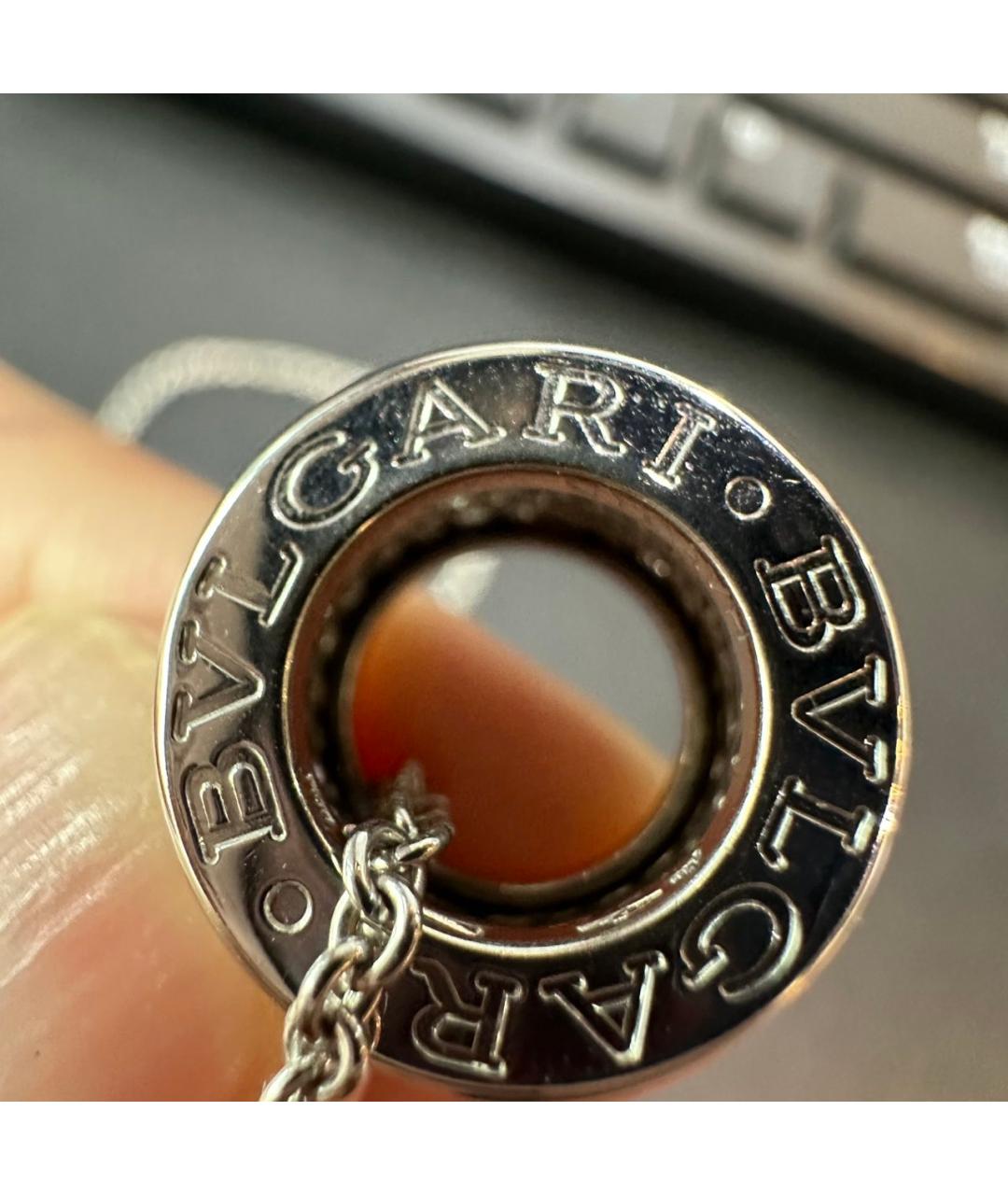 BVLGARI Серебряное колье из белого золота, фото 8