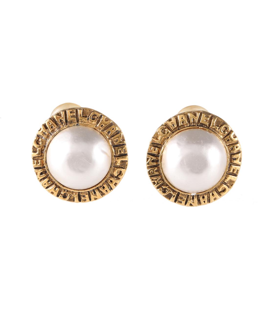 CHANEL Золотые серьги, фото 1