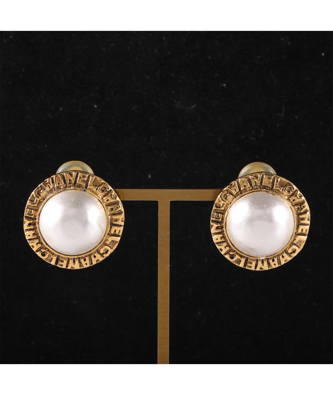 CHANEL Золотые серьги, фото 7