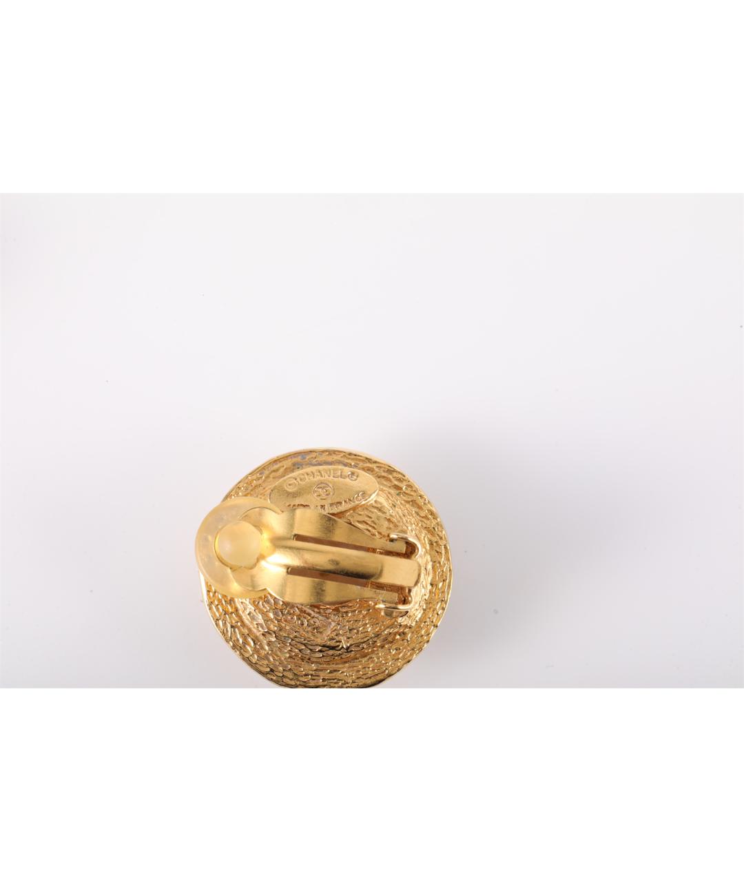 CHANEL Золотые серьги, фото 6