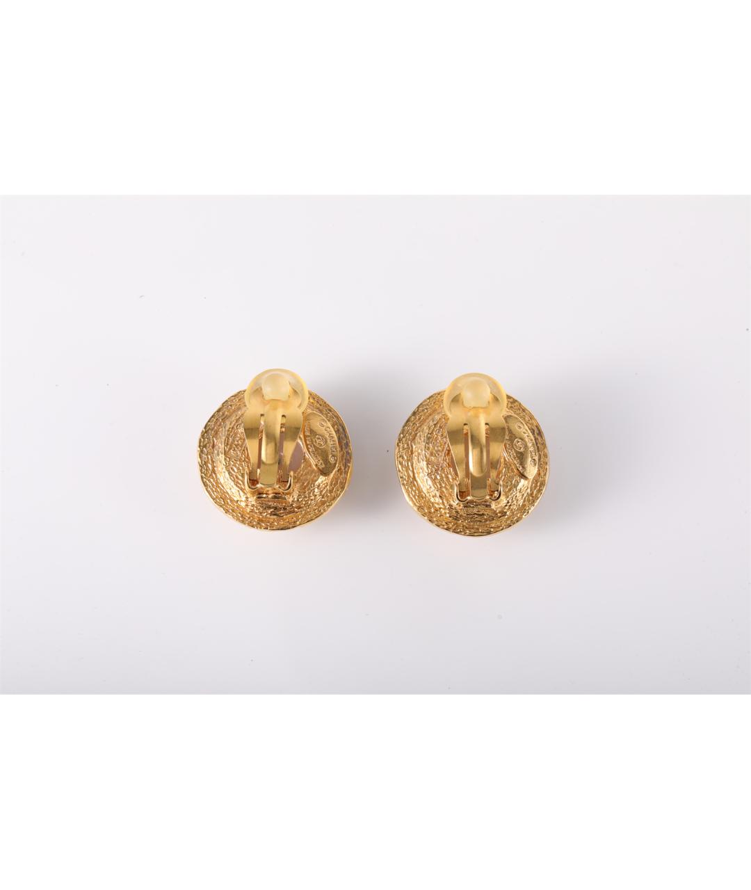 CHANEL Золотые серьги, фото 4