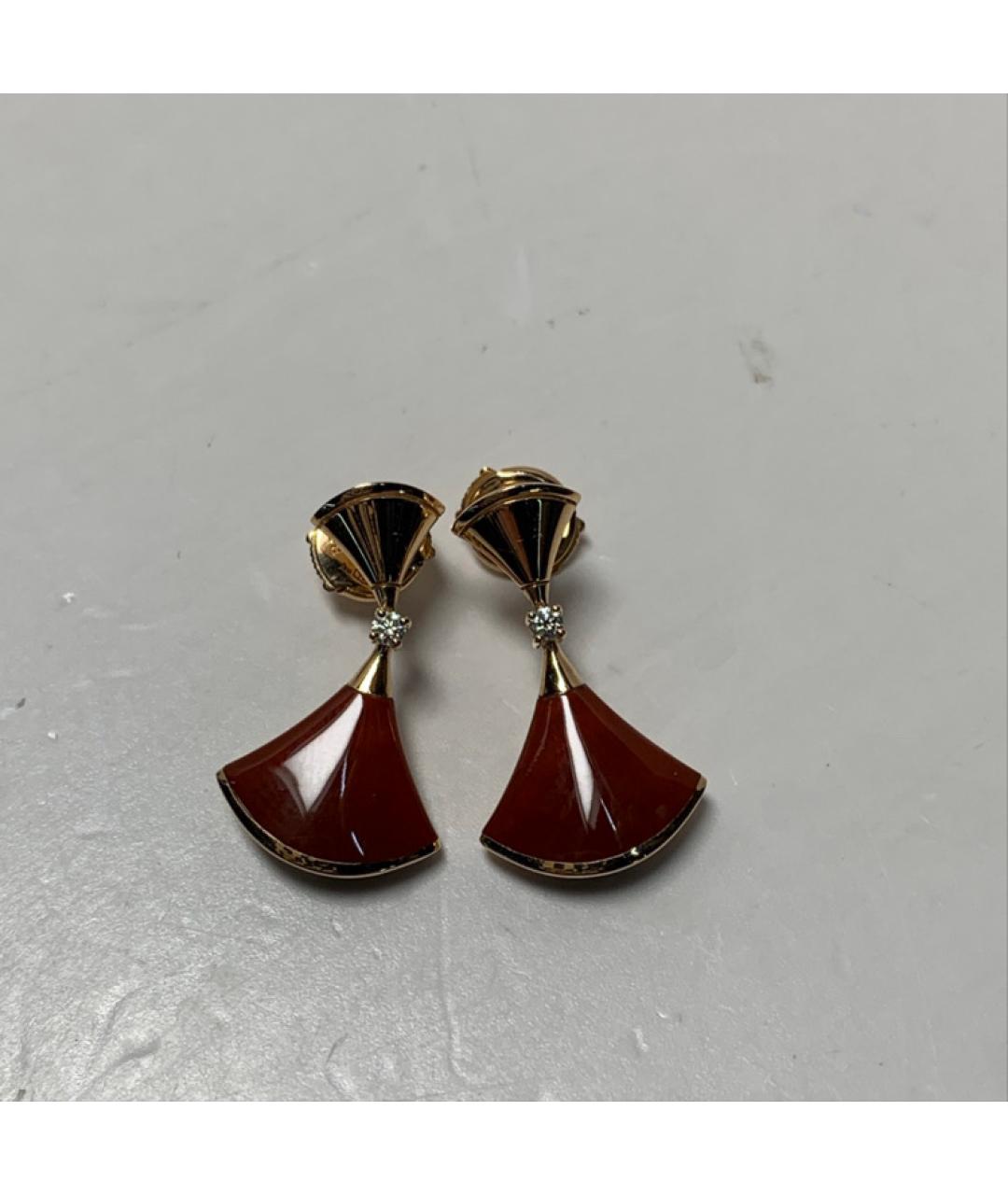 BVLGARI Красные серьги из розового золота, фото 9