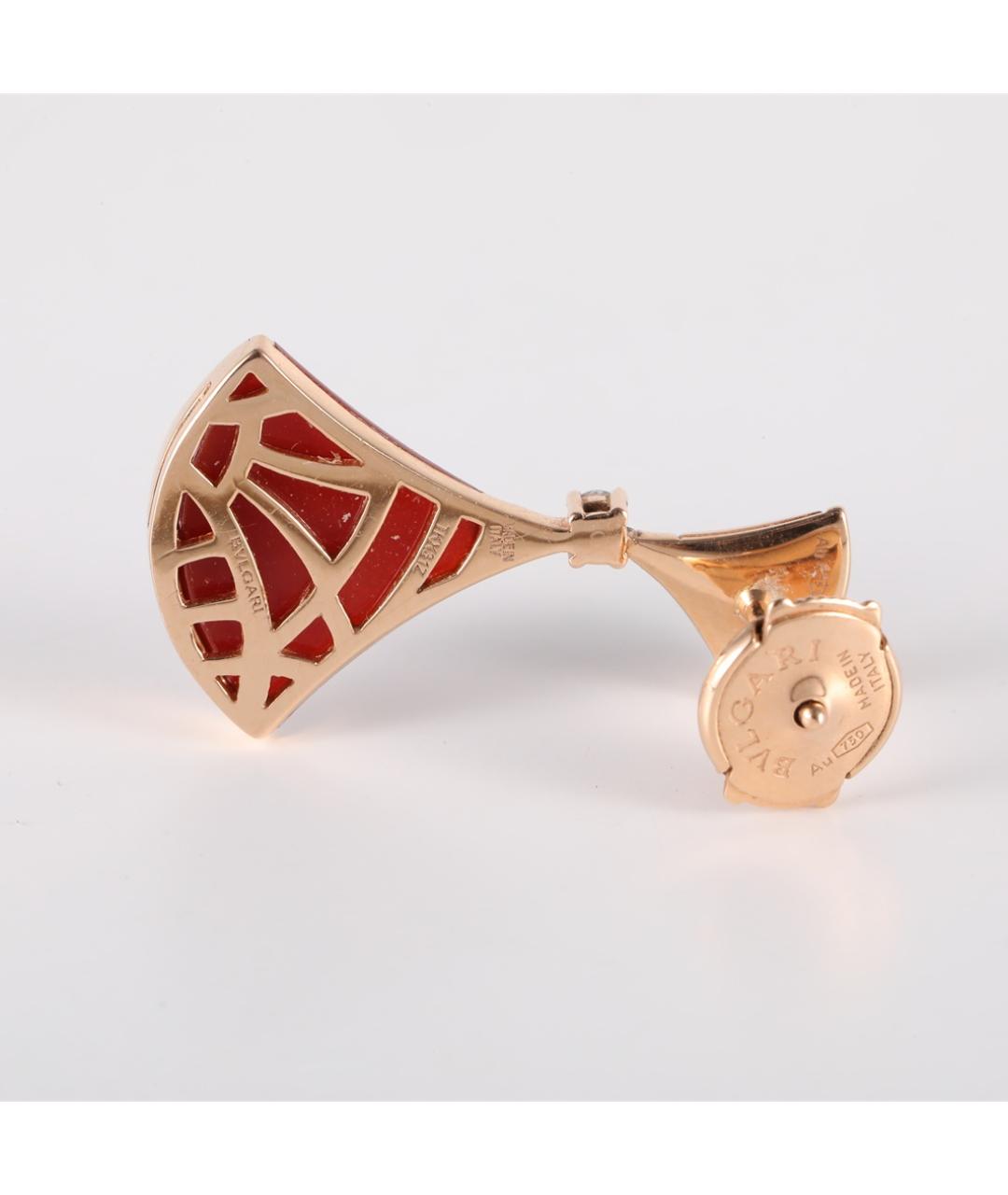 BVLGARI Красные серьги из розового золота, фото 7
