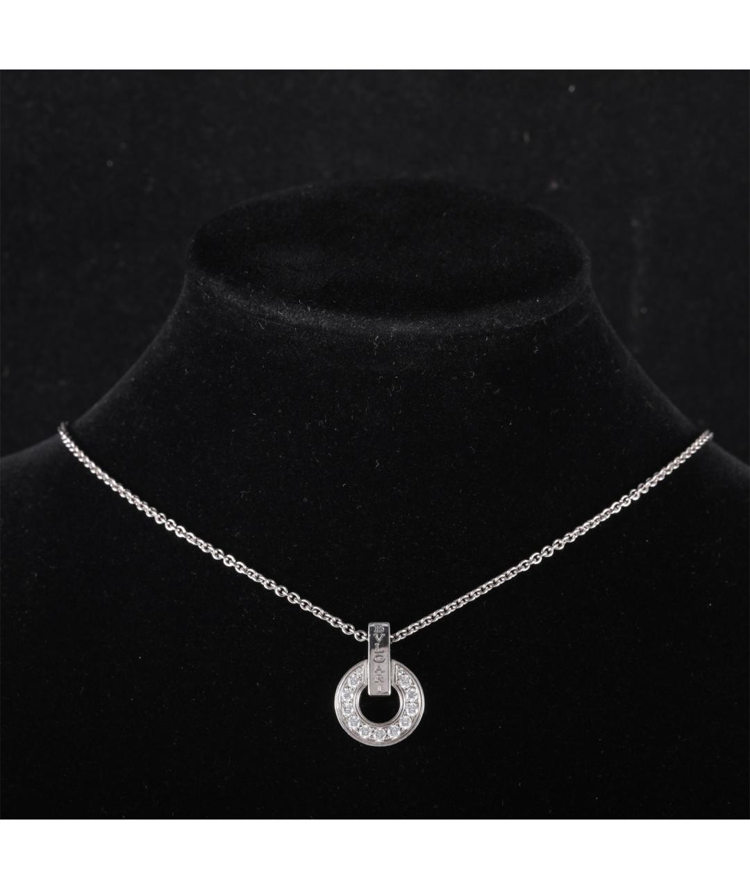 BVLGARI Серебряное колье из белого золота, фото 7