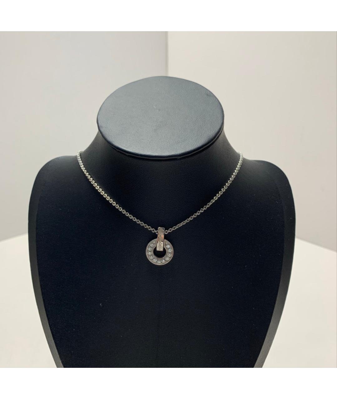 BVLGARI Серебряное колье из белого золота, фото 8