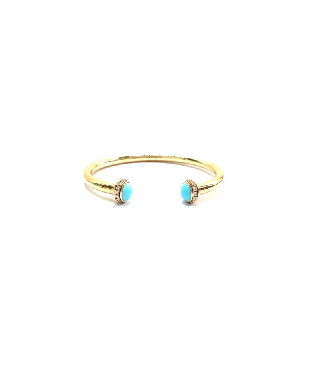 PIAGET Бирюзовый браслет из желтого золота, фото 2