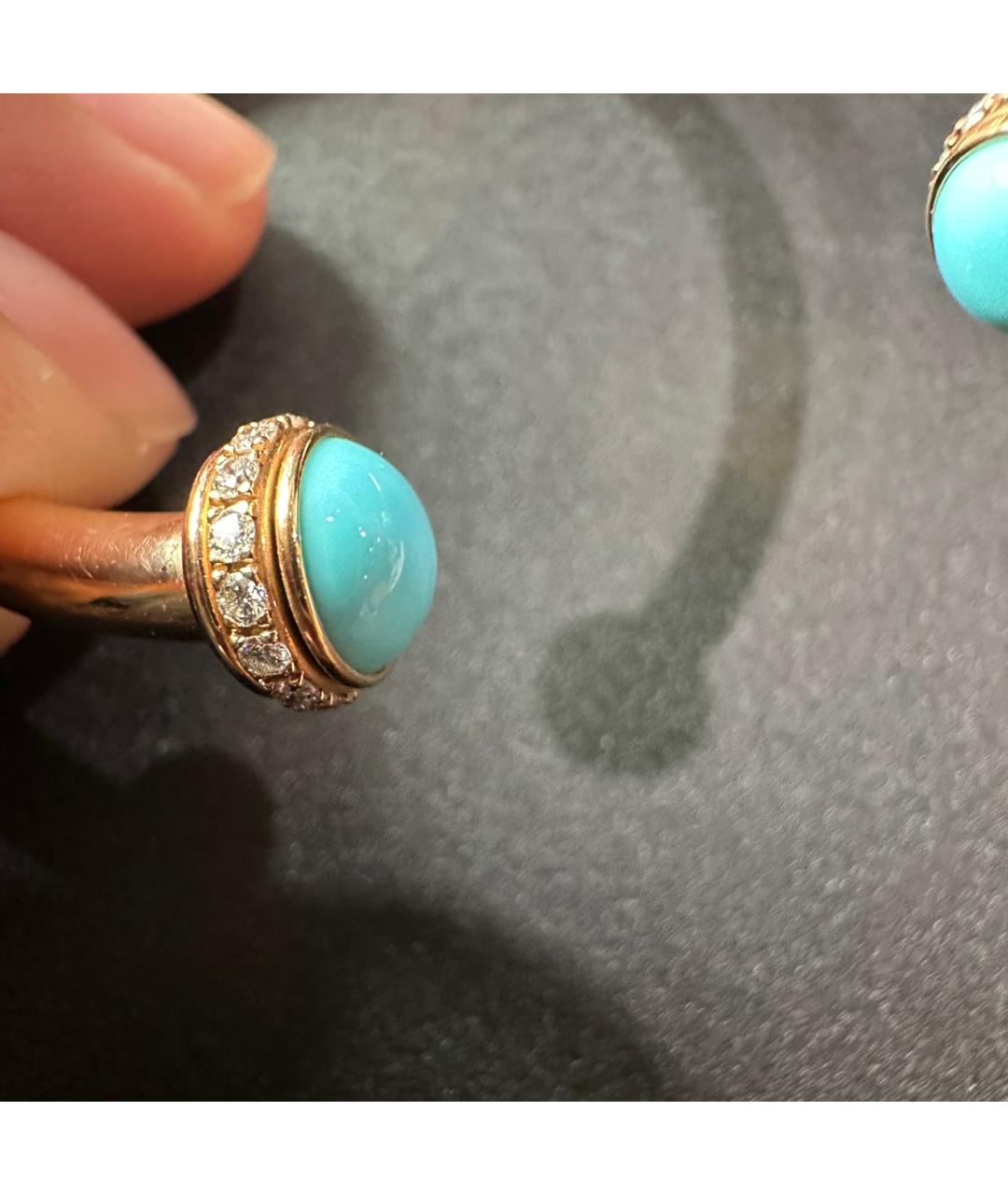 PIAGET Бирюзовый браслет из желтого золота, фото 3