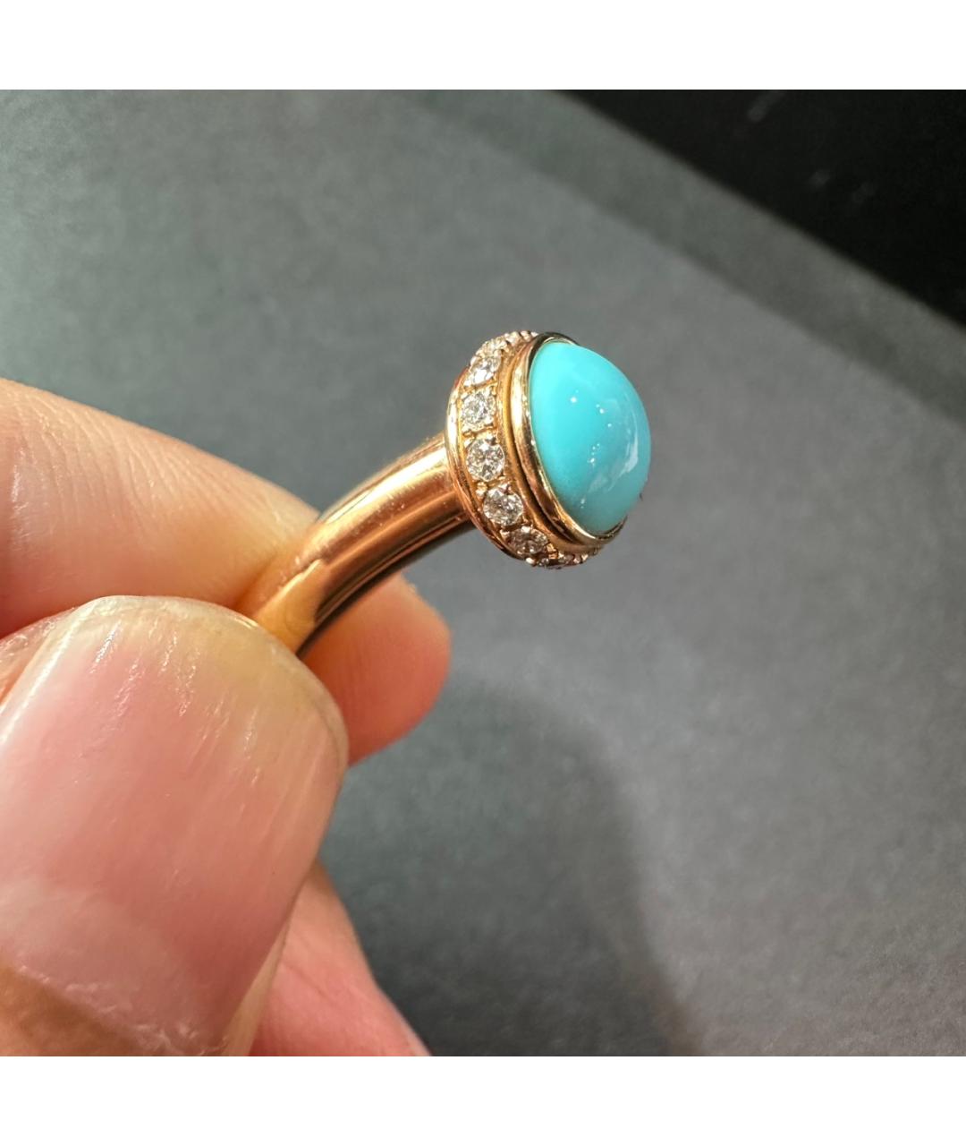 PIAGET Бирюзовый браслет из желтого золота, фото 9