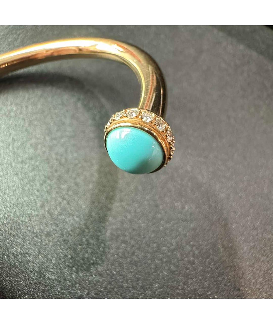 PIAGET Бирюзовый браслет из желтого золота, фото 7