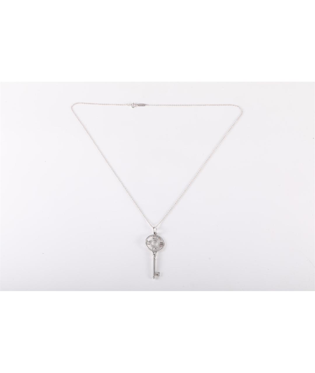 TIFFANY&CO Серебряное колье из белого золота, фото 6