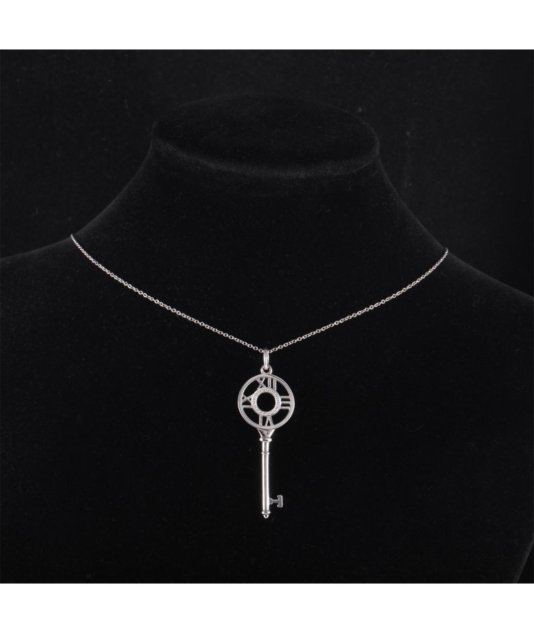 TIFFANY&CO Серебряное колье из белого золота, фото 7