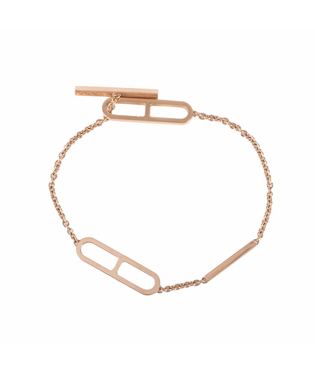 HERMES Золотой браслет из розового золота, фото 1