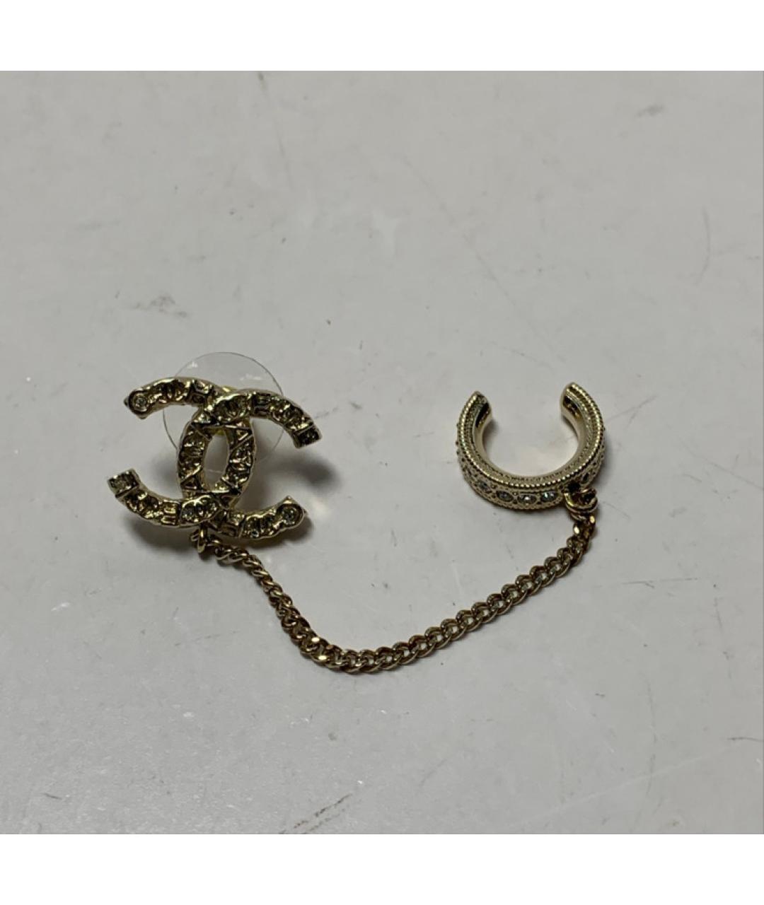 CHANEL Золотые серьги, фото 8