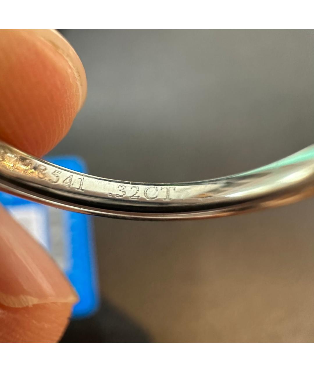 TIFFANY&CO Серебряное платиновое кольцо, фото 9