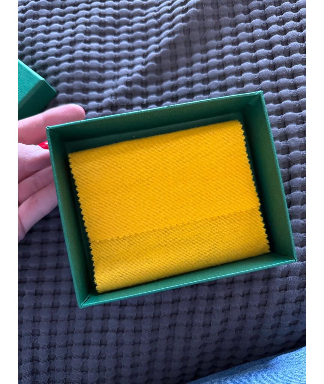 GOYARD Зеленый кожаный кардхолдер, фото 3