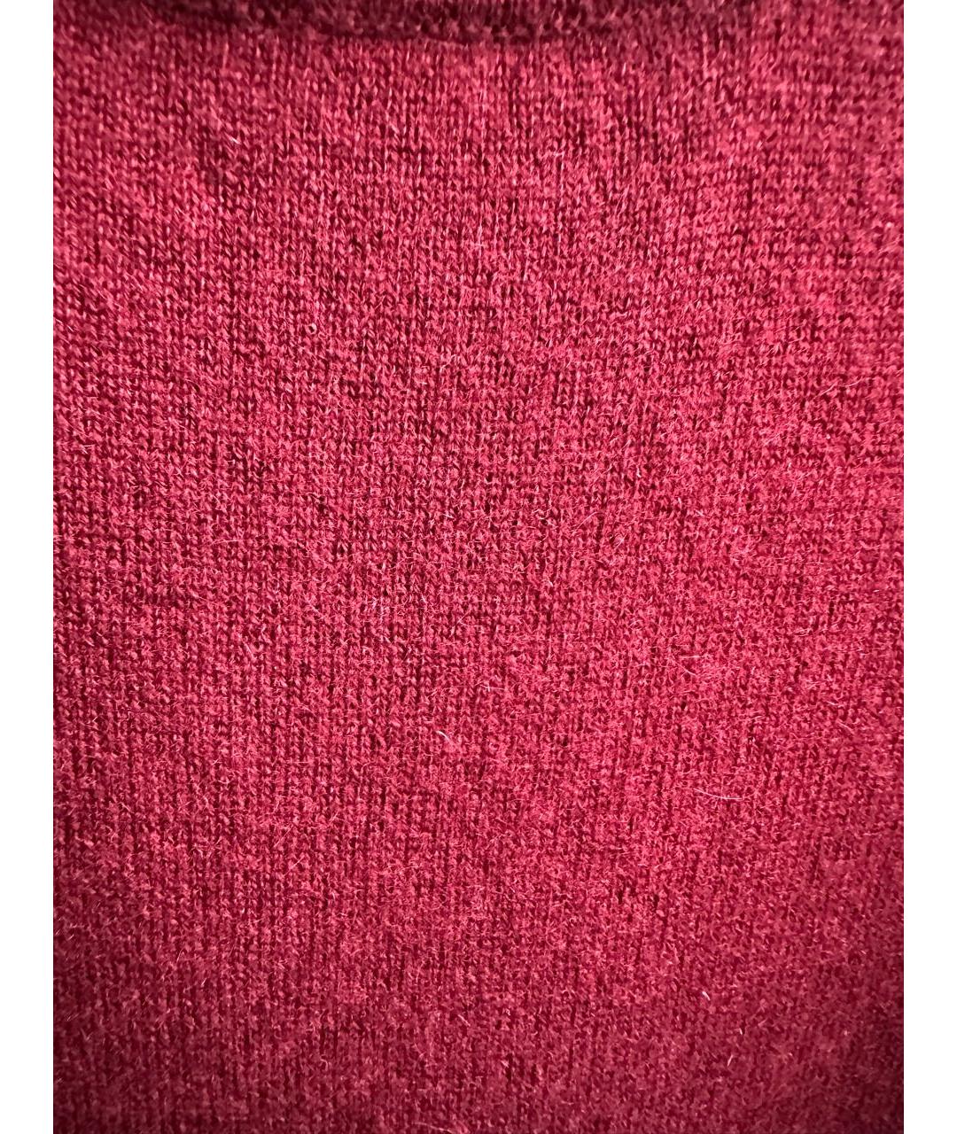 BOTTEGA VENETA Бордовый кашемировый джемпер / свитер, фото 4