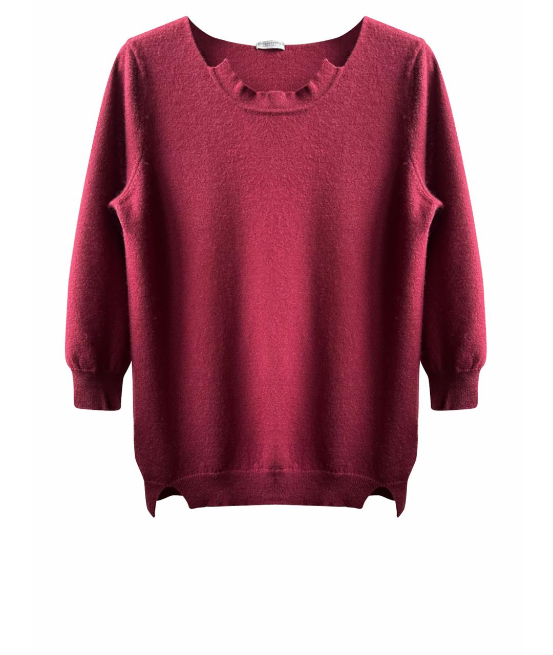BOTTEGA VENETA Бордовый кашемировый джемпер / свитер, фото 1
