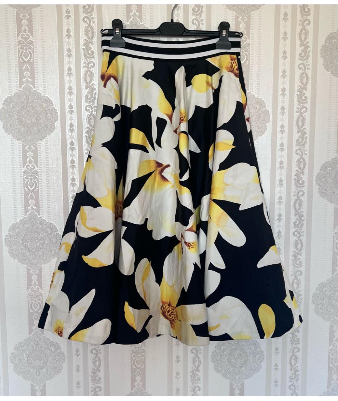 ALICE+OLIVIA Белая хлопковая юбка миди, фото 4