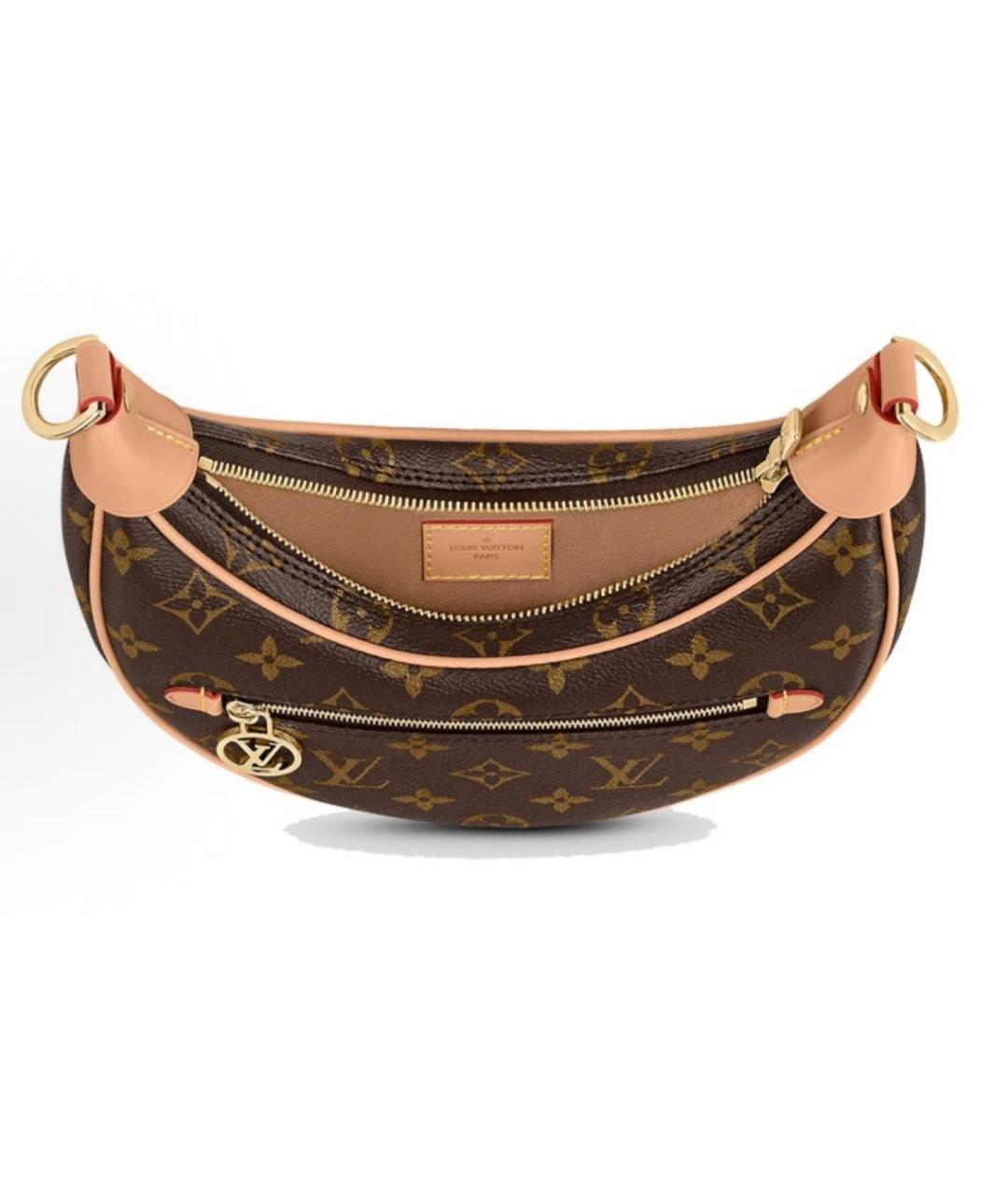 LOUIS VUITTON Коричневая сумка с короткими ручками, фото 4