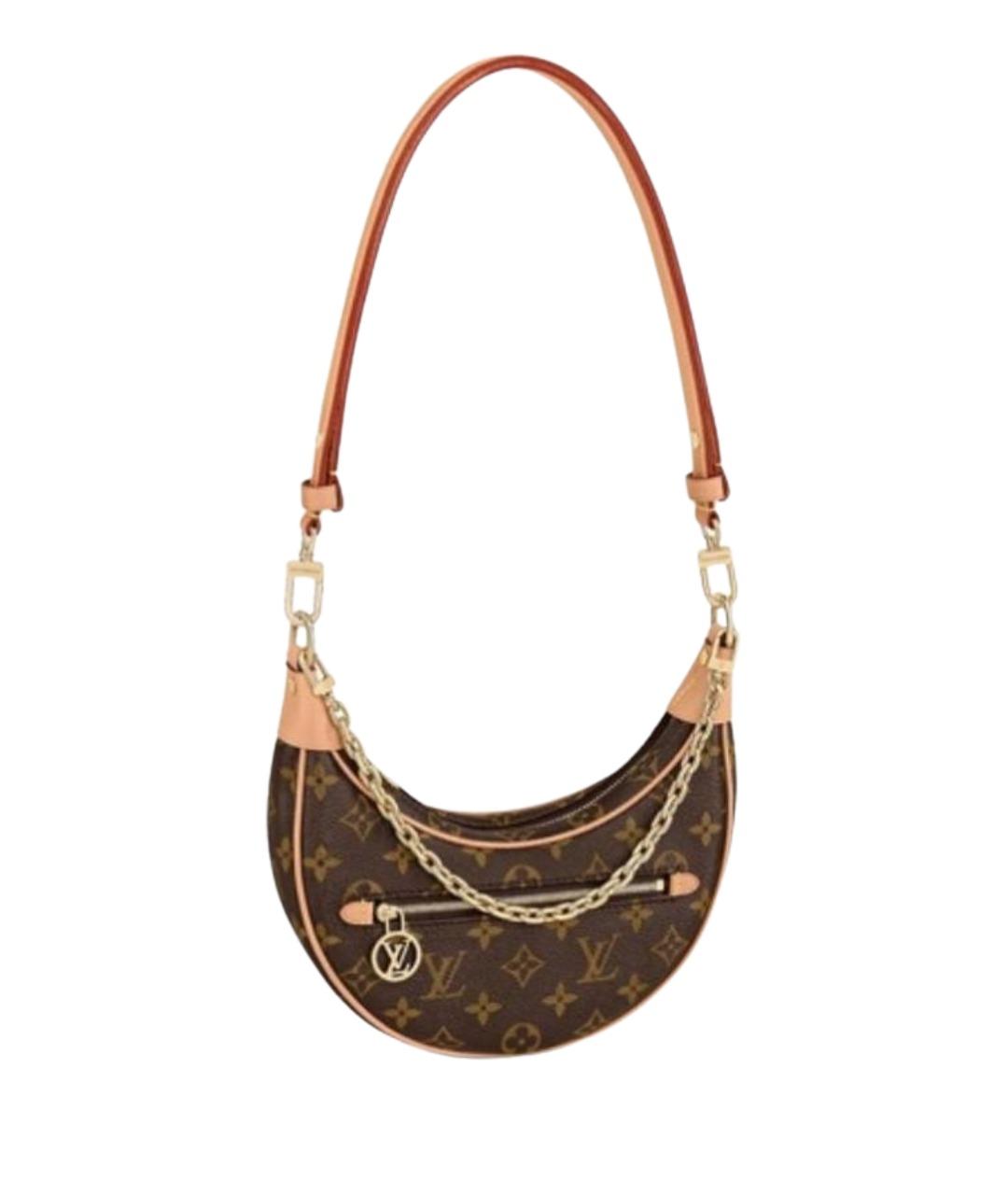 LOUIS VUITTON Коричневая сумка с короткими ручками, фото 1