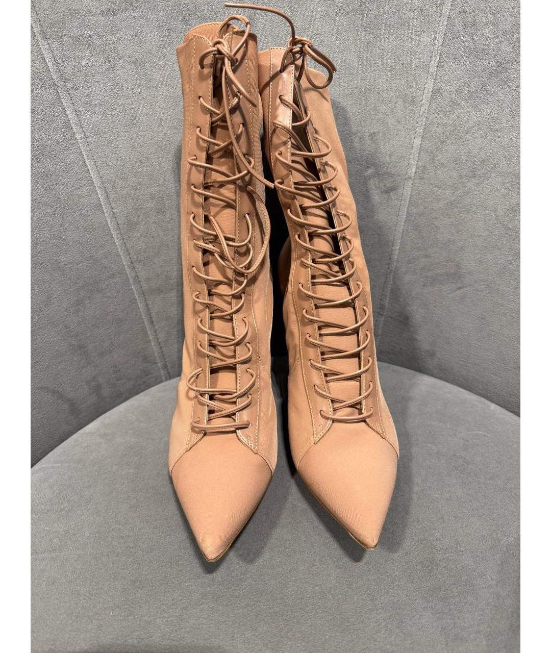 GIANVITO ROSSI Розовые текстильные ботильоны, фото 3