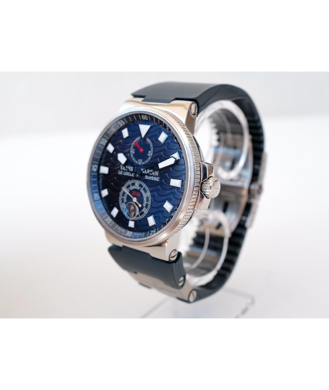 Ulysse Nardin Синие металлические часы, фото 4