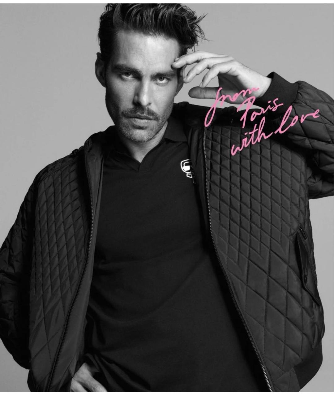 KARL LAGERFELD Черная полиэстеровая куртка, фото 6