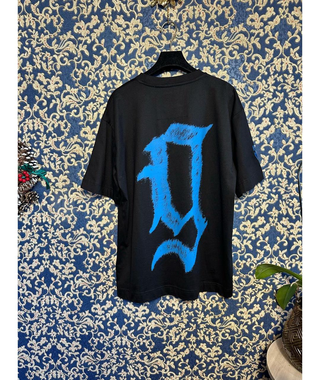 GIVENCHY Черная хлопковая футболка, фото 2