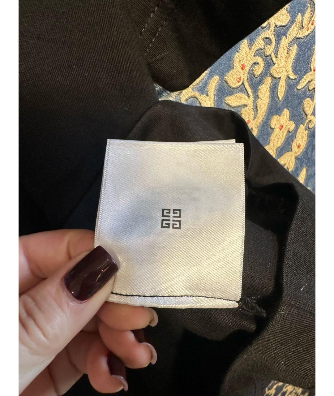 GIVENCHY Черная хлопковая футболка, фото 7