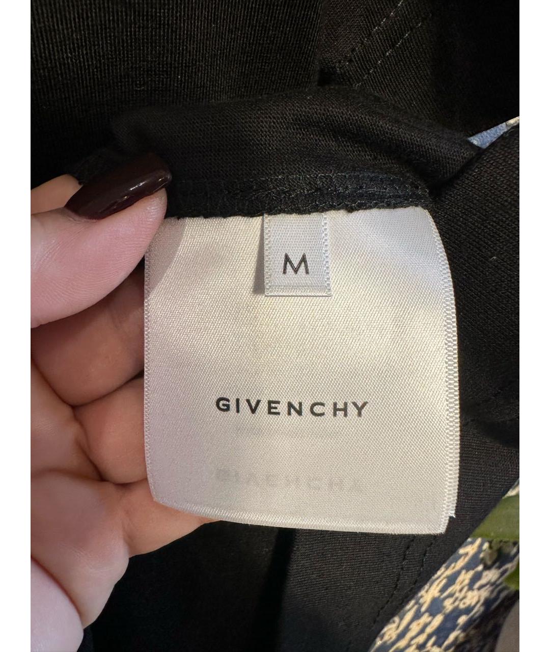 GIVENCHY Черная хлопковая футболка, фото 5