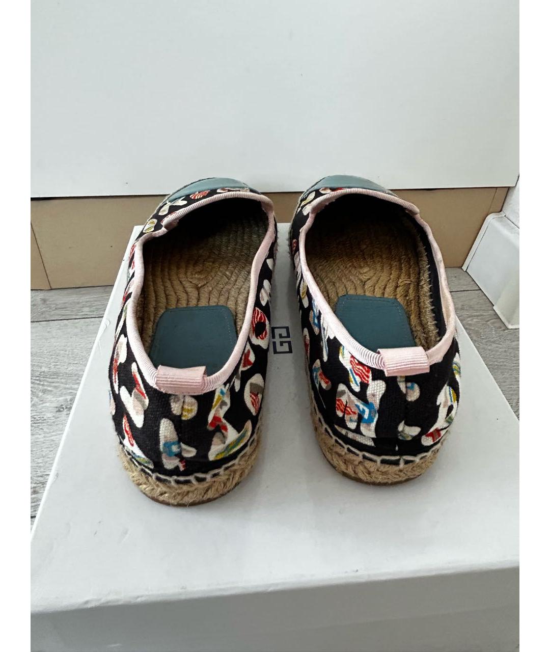 FENDI Голубые текстильные эспадрильи, фото 4