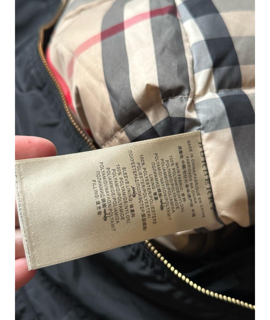 BURBERRY Черный пуховик, фото 8