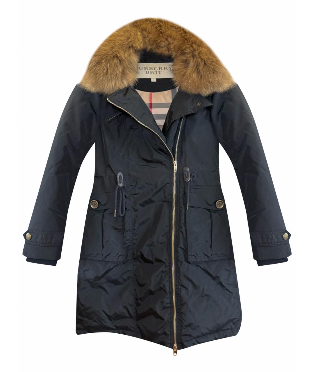 BURBERRY Черный пуховик, фото 1